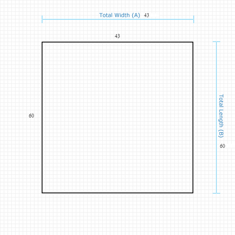Custom Mat 436a337f-49ca-41e7-a5b5-61b2a1de8d1e - Anchorbar Standard 43 x 60 Square / straight edge / not aerated