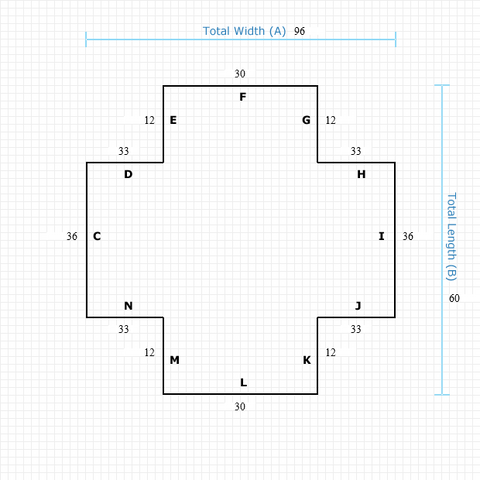 Custom Mat f396033c-c2a3-41d0-a3b8-72b28ec71bb7 - Clear Non-Studded 96 x 60 Double Lip / straight edge / not aerated