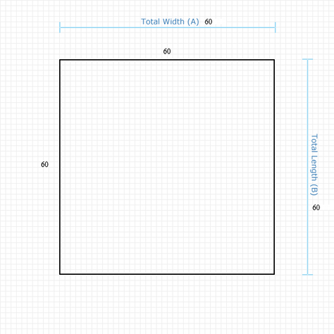 Custom Mat 1762879778 - Executive Mat 60 x 60 Square / beveled / not aerated