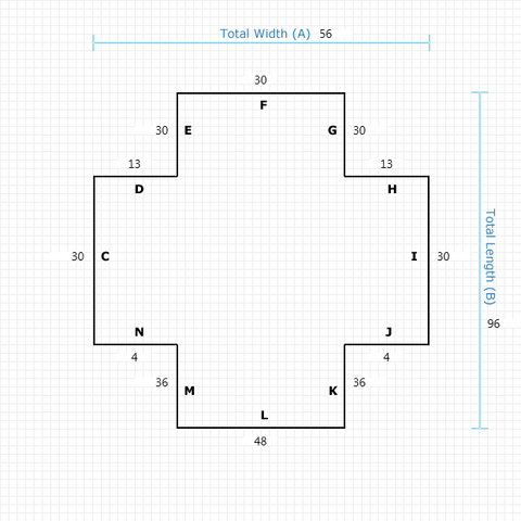 Custom Mat 1784255134 - Executive Mat 56 x 96 Double Lip / beveled / not aerated