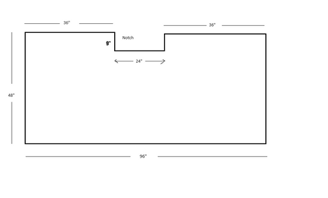 Premium | Beveled Edge | Cut per Drawing
