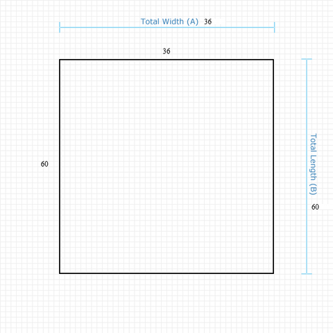 Custom Mat 435294c8-6eb1-427f-bf4e-475c1fa4e963 - Executive 36 x 60 Square / beveled / not aerated