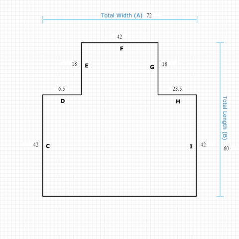 Custom Mat 447924a0-cf38-49b6-939a-b79b20cff32b - Executive 72 x 60 Single Lip / beveled / not aerated