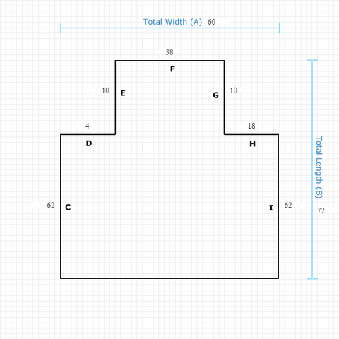 Custom Mat d8f39999-0828-426a-9e05-523a73cd8736 - Black Non-Studded 60 x 72 Single Lip / straight edge / aerated