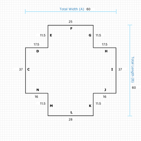 Custom Mat 8cc8f8e9-2c95-4d27-9480-17c38b4267ae - Executive 60 x 60 Double Lip / beveled / not aerated
