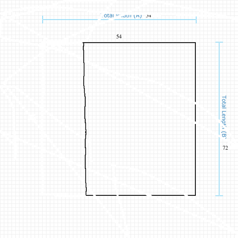 Custom Mat deb9bec0-8d79-40b0-ab74-340e3d55c0c8 - Anchorbar Premium 54 x 72 Square / beveled / not aerated