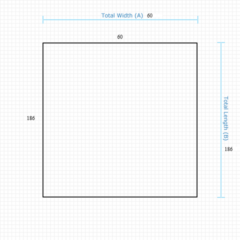 Custom Mat bca0dfe8-55e5-4e22-90c6-48e5a4a551cd - Anchorbar Standard 60 x 186 Square / beveled / not aerated