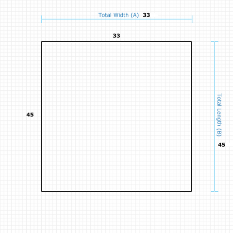 Custom Mat f06a7b66-4d7a-42ff-9ac4-55dc874c00bf - Clear Non-Studded 33 x 45 Square / beveled / not aerated