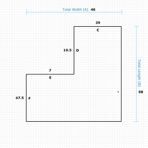 Custom Mat 70878712-6600-4ea0-9be5-e839d3ffbb28 - Anchorbar Standard 46 x 58 Extension Left / straight edge / not aerated