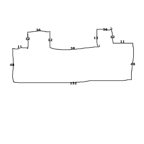 Custom Mat 4db574d0-1f24-4994-a496-2f7f74ec3d8d - Anchorbar Premium 132 x 48 Custom / beveled / not aerated