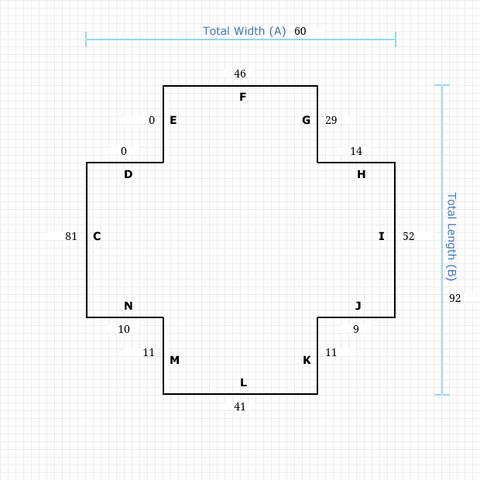 Custom Mat 693db9d8-46ac-49a4-b842-acbb6ea3a8a0 - Anchorbar Premium 60 x 92 Double Lip / beveled / not aerated