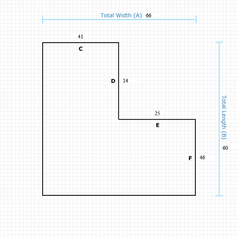Custom Mat 72b8c760-e02d-4f5f-bbd7-3056bf04545b - Anchorbar Premium 66 x 60 Extension Right / beveled / not aerated