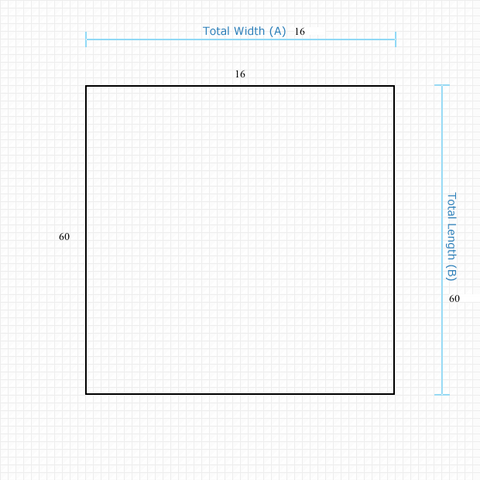 Custom Mat 55905493-a318-466a-877b-58670a206e92 - Anchorbar Premium 16 x 60 Square / beveled / not aerated