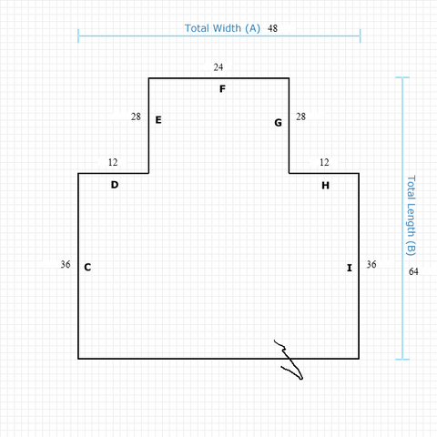 Custom Mat 8939d782-7fbd-4929-8355-0a7ba3623178 - Clear Non-Studded 48 x 64 Single Lip / straight edge / not aerated