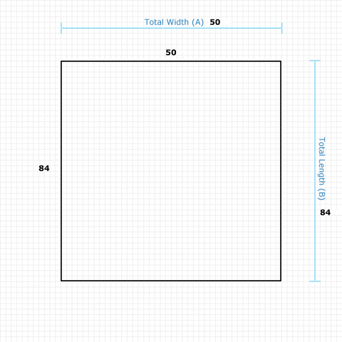 Custom Mat 801d0ff2-fdb8-4a56-9a5a-8acb859890f9 - Executive 50 x 84 Square / beveled / not aerated
