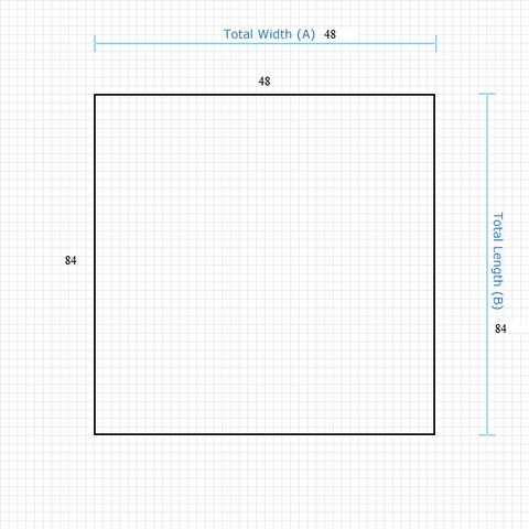 Custom Mat 1f6a8af3-a645-41da-9ad3-6bbf50bd7df6 - Anchorbar Premium 48 x 84 Square / beveled / not aerated