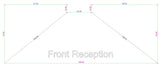 David Long - qty(8) -  Non-Studded Black .110 - Custom Chair Mats