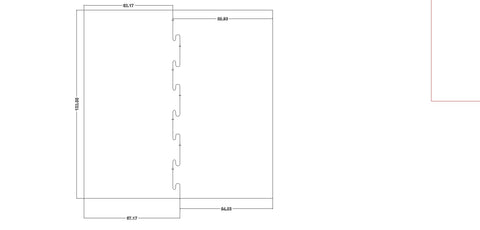 Custom Chair Mat | Premium - For Carpet | 132 inch x 132 inch | Link Mat | Straight Edge