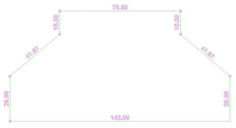 Premium Roll Stock | Beveled | Cut per drawing