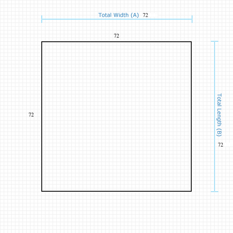 Custom Mat 39cd0d54-9fbf-4c27-bc05-4607470687ef - Executive 72 x 72 Square / straight edge / not aerated