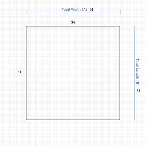 Custom Mat 50ed3ef3-a61b-42bb-b1e6-cf5cf3aed625 - Executive 54 x 84 Square / beveled / not aerated