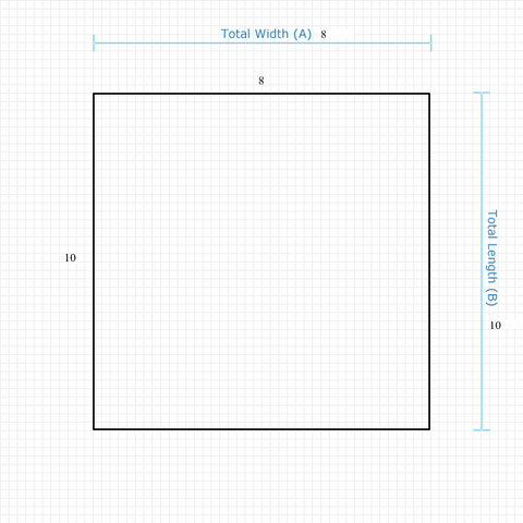 Custom Mat 6450d1ea-8de9-454b-bde8-d273a938c93b - Anchorbar Standard 8 x 10 Square / straight edge / not aerated