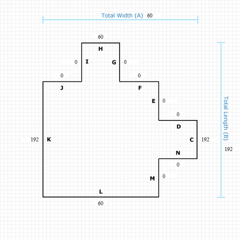 Custom Mat 64f577df-8b8a-4573-8d2c-5012d59081d8 - Black Non-Studded 60 x 192 Computer Table Right / straight edge / not aerated