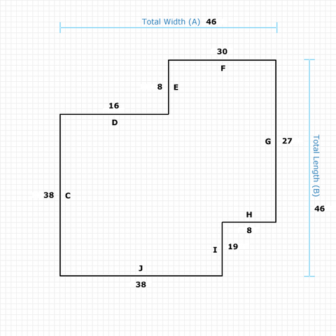 Custom Mat 8322f288-e19b-4bc8-a39a-499aeeb3449e - Anchorbar Premium 46 x 46 Modular Right / straight edge / not aerated
