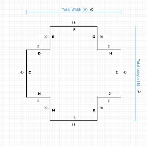 Custom Mat 8aca29ff-8efe-44cb-98c4-de129e68ac02 - Clear Non-Studded 60 x 85 Double Lip / straight edge / not aerated