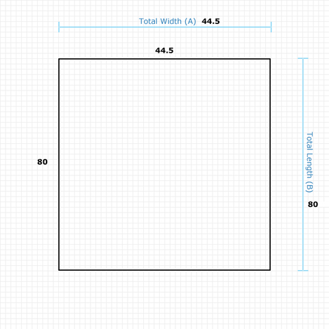 Custom Mat b68ed3a9-0a3f-4f5d-a230-3cba086399a4 - Anchorbar Premium 44.5 x 80 Square / straight edge / not aerated