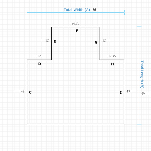 Custom Mat e3fc2061-e23f-4efe-b5fc-f3a23792b91f - Anchorbar Premium 56 x 59 Single Lip / beveled / not aerated