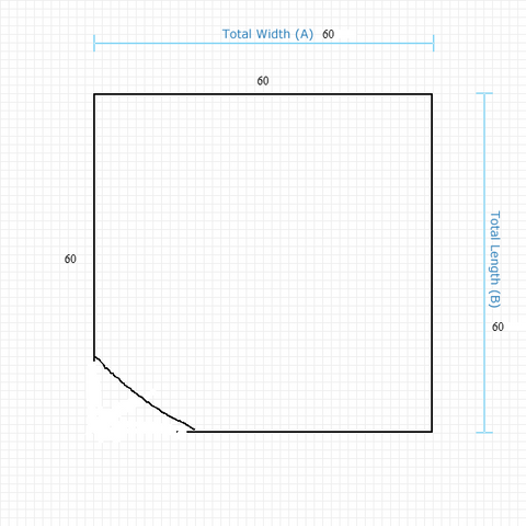 Custom Mat f378dffd-4bd9-479a-9e0b-d2c2d74c3dbe - Anchorbar Standard 60 x 60 Square / straight edge / not aerated