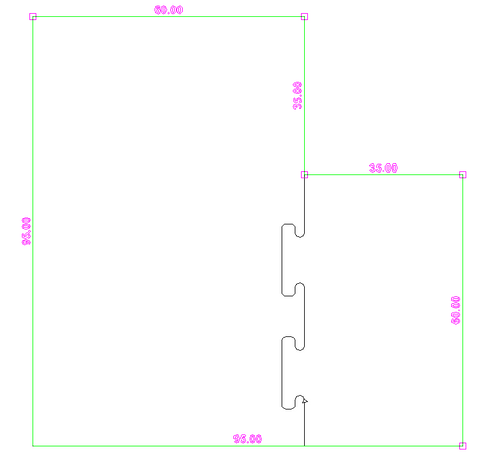 Custom Chair Mat - Non-Studded .110" Thick, Straight Edge, Linked