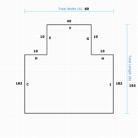 Custom Mat 1506622128 - Anchorbar Standard 60 x 192 Single Lip / beveled / not aerated