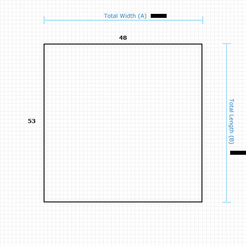 Custom Mat 1442850039 - Anchorbar Standard 48 x 53 Square / beveled / not aerated