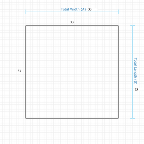 Custom Mat 1450175380 - Anchorbar Standard 33 x 33 Square / straight edge / not aerated