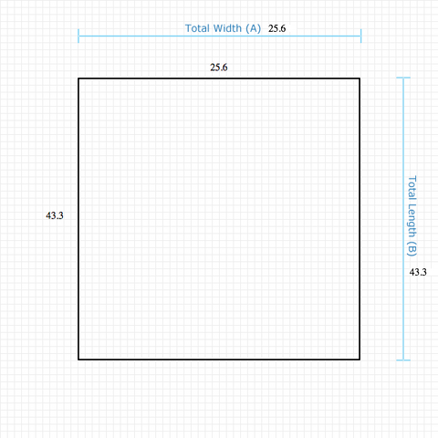 Custom Mat 1571873819 - Anchorbar Standard 25.6 x 43.3 Square / beveled / not aerated