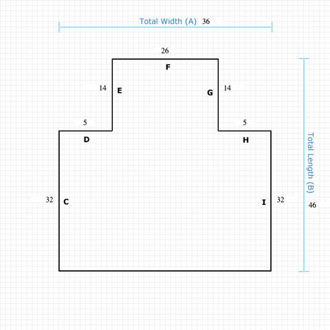 Custom Mat 1592588211 - Black Non-Studded Vinyl 36 x 46 Single Lip / straight edge / aerated