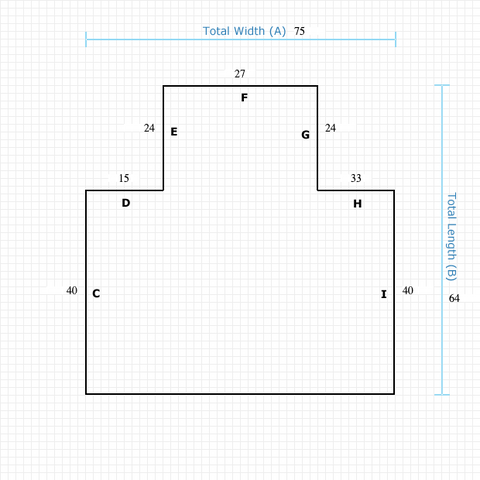 Custom Mat 1592638179 - Executive Mat 75 x 64 Single Lip / beveled / not aerated