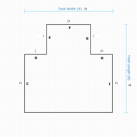 Custom Mat 1592878812 - Clear Non-Studded Vinyl 36 x 48 Single Lip / straight edge / not aerated