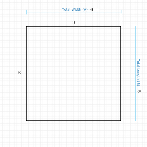 Custom Mat 5adec79c-f25c-4ea3-95eb-cef62fe8ae09 - Black Non-Studded 48 x 60 Square / straight edge / not aerated