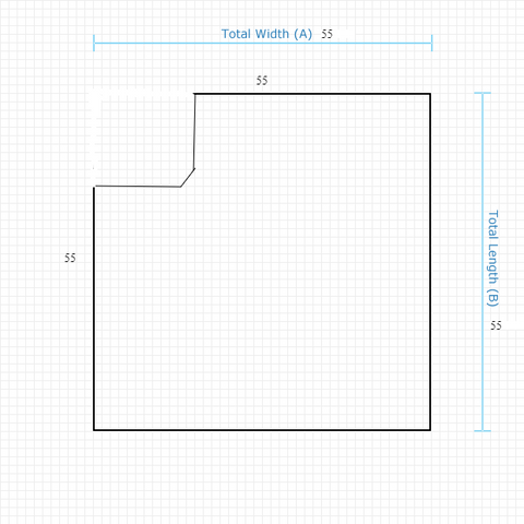 Custom Mat 0d02c9e6-4886-4ebd-a85f-16a48115aae0 - Anchorbar Premium 55 x 55 Square / straight edge / not aerated