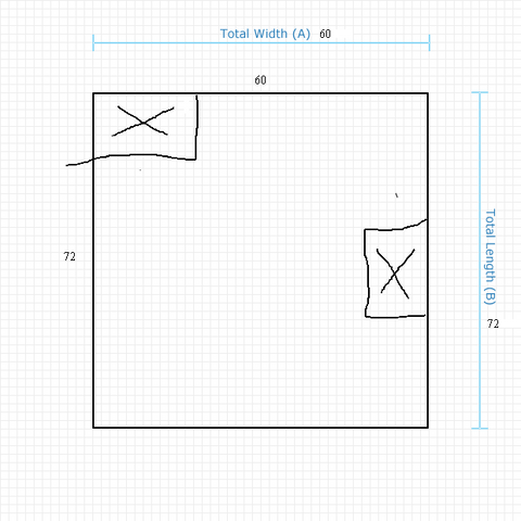 Custom Mat 505c3948-fbea-4448-be7a-80fe30317124 - Executive 60 x 72 Square / beveled / not aerated