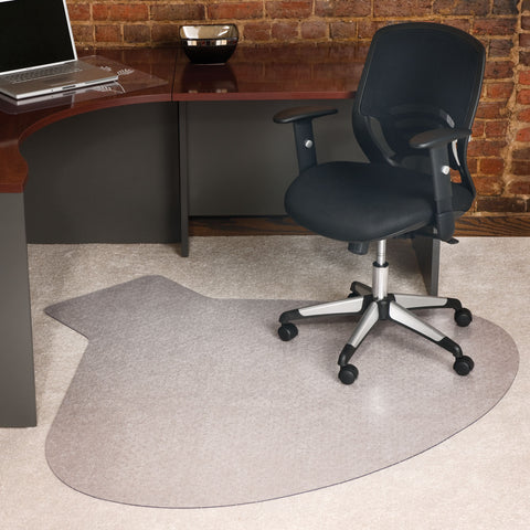 clear beaker shaped chair mat
